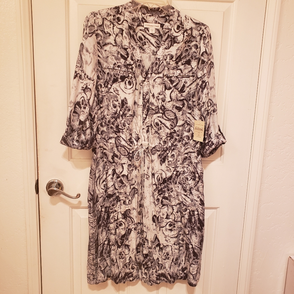Coldwater Creek Shirt Dress Size 8